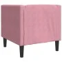 Rosa Samt Chesterfield-Sessel von , Sofas - Ref: Foro24-372676, Preis: 172,74 €, Rabatt: %