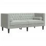 Chesterfield 2-seater sofa with light gray velvet cushions by , Sofas - Ref: Foro24-372683, Price: 257,19 €, Discount: %