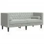 Chesterfield 2-seater sofa with light gray velvet cushions by , Sofas - Ref: Foro24-372683, Price: 254,21 €, Discount: %