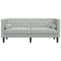 Chesterfield 2-seater sofa with light gray velvet cushions by , Sofas - Ref: Foro24-372683, Price: 254,21 €, Discount: %