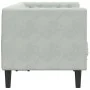Chesterfield 2-seater sofa with light gray velvet cushions by , Sofas - Ref: Foro24-372683, Price: 254,21 €, Discount: %