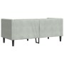 Zweiplätziges Chesterfield-Sofa mit hellgrauen Samtkissen. von , Sofas - Ref: Foro24-372683, Preis: 257,19 €, Rabatt: %