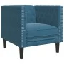 Chesterfield-Sofa aus blauem Samt von , Sofas - Ref: Foro24-372681, Preis: 164,63 €, Rabatt: %