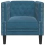 Chesterfield-Sofa aus blauem Samt von , Sofas - Ref: Foro24-372681, Preis: 164,63 €, Rabatt: %