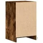 Bedside table with 2 LED lights, engineered wood, smoked oak. by , Nightstands - Ref: Foro24-852007, Price: 80,32 €, Discount: %