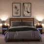 Nachttische mit LED-Lichtern, 2 Stück, aus Eichenholz in Braun. von , Nachttische - Ref: Foro24-852011, Preis: 78,40 €, Rabat...
