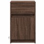Bedside tables with LED lights, 2 units, engineered wood in brown oak color. by , Nightstands - Ref: Foro24-852011, Price: 81...