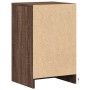 Mesitas de noche luces LED 2 uds madera ingeniería roble marrón de , Mesitas de noche - Ref: Foro24-852011, Precio: 81,89 €