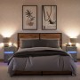 Nachttisch mit LED-Lichtern, 2 Stück, aus grauem Beton-Ingenieurholz. von , Nachttische - Ref: Foro24-852005, Preis: 97,01 €,...