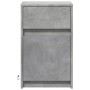 Bedside table with 2 LED lights, made of gray concrete engineered wood. by , Nightstands - Ref: Foro24-852005, Price: 97,01 €...