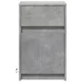 Bedside table with 2 LED lights, made of gray concrete engineered wood. by , Nightstands - Ref: Foro24-852005, Price: 95,40 €...