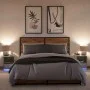 Nachttisch mit 2 LED-Lichtern, Holzwerkstoff in Grau-Betonoptik. von , Nachttische - Ref: Foro24-852026, Preis: 68,35 €, Raba...
