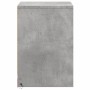 Bedside table with 2 LED lights, made of gray concrete engineered wood. by , Nightstands - Ref: Foro24-852026, Price: 69,21 €...