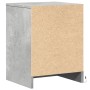 Bedside table with 2 LED lights, made of gray concrete engineered wood. by , Nightstands - Ref: Foro24-852026, Price: 69,21 €...