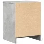 Bedside table with 2 LED lights, made of gray concrete engineered wood. by , Nightstands - Ref: Foro24-852026, Price: 68,35 €...