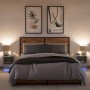 Bedside tables with LED lights, 2 units, Sonoma grey engineered wood. by , Nightstands - Ref: Foro24-852030, Price: 72,33 €, ...