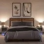 Bedside tables with LED lights, 2 units, Sonoma grey engineered wood. by , Nightstands - Ref: Foro24-852030, Price: 71,41 €, ...