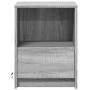 Bedside tables with LED lights, 2 units, Sonoma grey engineered wood. by , Nightstands - Ref: Foro24-852030, Price: 72,33 €, ...