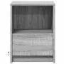 Bedside tables with LED lights, 2 units, Sonoma grey engineered wood. by , Nightstands - Ref: Foro24-852030, Price: 71,41 €, ...