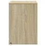 Bedside tables with LED lights 2 units engineered wood Sonoma oak by , Nightstands - Ref: Foro24-852024, Price: 68,30 €, Disc...