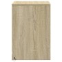 Mesitas de noche luces LED 2 uds madera ingeniería roble Sonoma de , Mesitas de noche - Ref: Foro24-852024, Precio: 69,16 €, ...