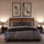 Nachttische mit LED-Lichtern, 2 Stück, aus Eichenholz in Braun. von , Nachttische - Ref: Foro24-852032, Preis: 70,14 €, Rabat...