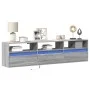 TV-Wandmöbel mit LED in Sonoma-Grau 180x31x45 cm von , TV-Möbel - Ref: Foro24-3307945, Preis: 126,09 €, Rabatt: %