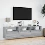 TV-Wandmöbel mit LED in Sonoma-Grau 180x31x45 cm von , TV-Möbel - Ref: Foro24-3307945, Preis: 126,09 €, Rabatt: %