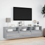 TV-Wandmöbel mit LED in Sonoma-Grau 180x31x45 cm von , TV-Möbel - Ref: Foro24-3307945, Preis: 127,68 €, Rabatt: %