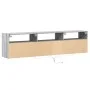 TV-Wandmöbel mit LED in Sonoma-Grau 180x31x45 cm von , TV-Möbel - Ref: Foro24-3307945, Preis: 126,09 €, Rabatt: %