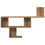 Engineered oak wood artisan wall shelf 100x15x70 cm by , Shelves and shelves - Ref: Foro24-853199, Price: 36,15 €, Discount: %