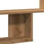 Engineered oak wood artisan wall shelf 100x15x70 cm by , Shelves and shelves - Ref: Foro24-853199, Price: 36,15 €, Discount: %