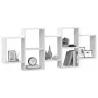 Engineered wood white wall shelf 159x18x65 cm by , Shelves and shelves - Ref: Foro24-853209, Price: 64,01 €, Discount: %