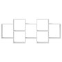 Engineered wood white wall shelf 159x18x65 cm by , Shelves and shelves - Ref: Foro24-853209, Price: 65,29 €, Discount: %