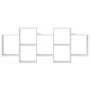Engineered wood white wall shelf 159x18x65 cm by , Shelves and shelves - Ref: Foro24-853209, Price: 64,01 €, Discount: %