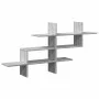 Estante de pared madera ingeniería gris Sonoma 124,5x18x60,5 cm de , Estantes y estanterías - Ref: Foro24-853268, Precio: 35,...