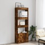 Tall smoked oak engineered wood sideboard 63x33x180 cm by , Bookcases and shelves - Ref: Foro24-3309604, Price: 91,29 €, Disc...