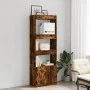 Tall smoked oak engineered wood sideboard 63x33x180 cm by , Bookcases and shelves - Ref: Foro24-3309604, Price: 90,50 €, Disc...