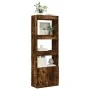 Tall smoked oak engineered wood sideboard 63x33x180 cm by , Bookcases and shelves - Ref: Foro24-3309604, Price: 90,50 €, Disc...