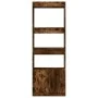 Tall smoked oak engineered wood sideboard 63x33x180 cm by , Bookcases and shelves - Ref: Foro24-3309604, Price: 90,50 €, Disc...