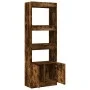 Tall smoked oak engineered wood sideboard 63x33x180 cm by , Bookcases and shelves - Ref: Foro24-3309604, Price: 90,50 €, Disc...
