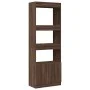 Tall engineered wood sideboard in brown oak 63x33x180 cm by , Bookcases and shelves - Ref: Foro24-3309606, Price: 92,54 €, Di...