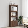 Hoher Schrank aus Eichenholz in brauner Farbe, 63x33x180 cm. von , Bücherregale und Regale - Ref: Foro24-3309606, Preis: 93,6...