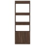 Hoher Schrank aus Eichenholz in brauner Farbe, 63x33x180 cm. von , Bücherregale und Regale - Ref: Foro24-3309606, Preis: 93,6...