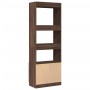 Hoher Schrank aus Eichenholz in brauner Farbe, 63x33x180 cm. von , Bücherregale und Regale - Ref: Foro24-3309606, Preis: 93,6...