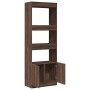 Hoher Schrank aus Eichenholz in brauner Farbe, 63x33x180 cm. von , Bücherregale und Regale - Ref: Foro24-3309606, Preis: 93,6...