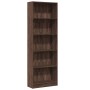 Engineered wood brown oak bookshelf 60x24x176 cm by , Bookcases and shelves - Ref: Foro24-857827, Price: 80,48 €, Discount: %