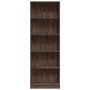 Engineered wood brown oak bookshelf 60x24x176 cm by , Bookcases and shelves - Ref: Foro24-857827, Price: 80,48 €, Discount: %