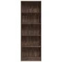 Engineered wood brown oak bookshelf 60x24x176 cm by , Bookcases and shelves - Ref: Foro24-857827, Price: 77,65 €, Discount: %