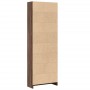 Engineered wood brown oak bookshelf 60x24x176 cm by , Bookcases and shelves - Ref: Foro24-857827, Price: 80,48 €, Discount: %